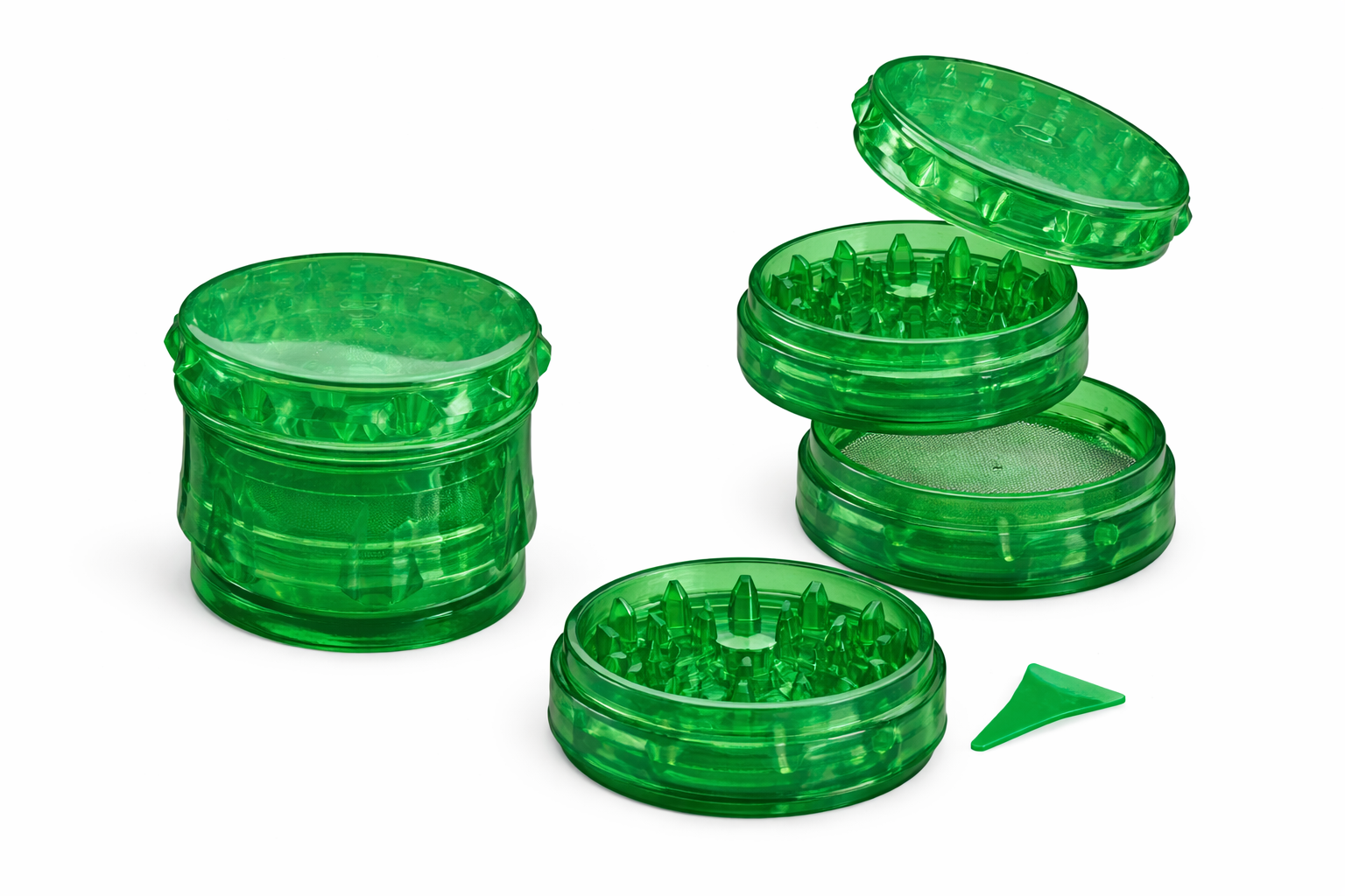 Grinder acrylique transparent 3 parties