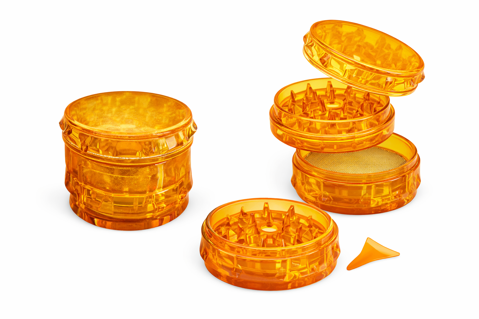 Grinder acrylique transparent 3 parties