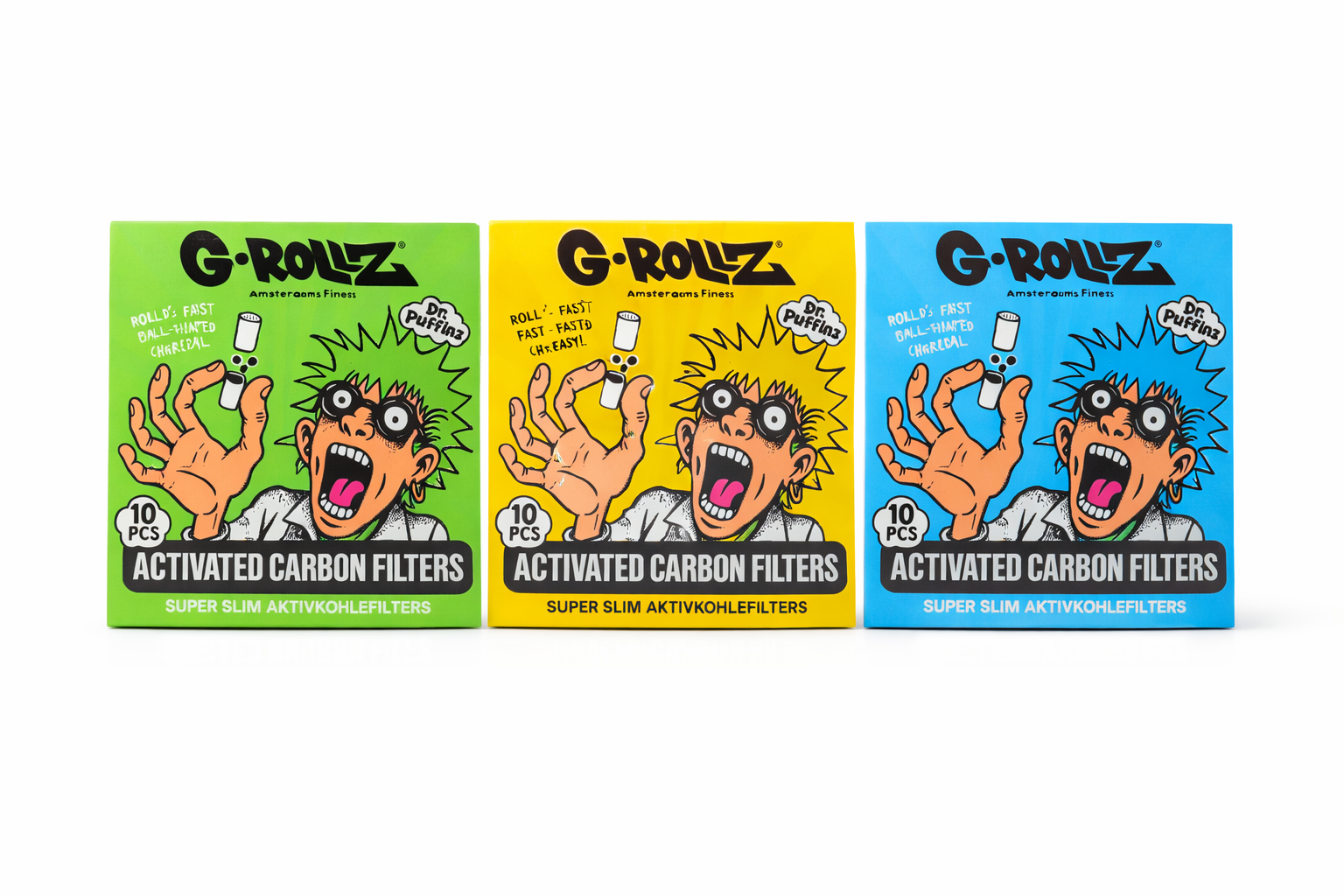 G-ROLLZ – Filtres à charbon actif Super Slim