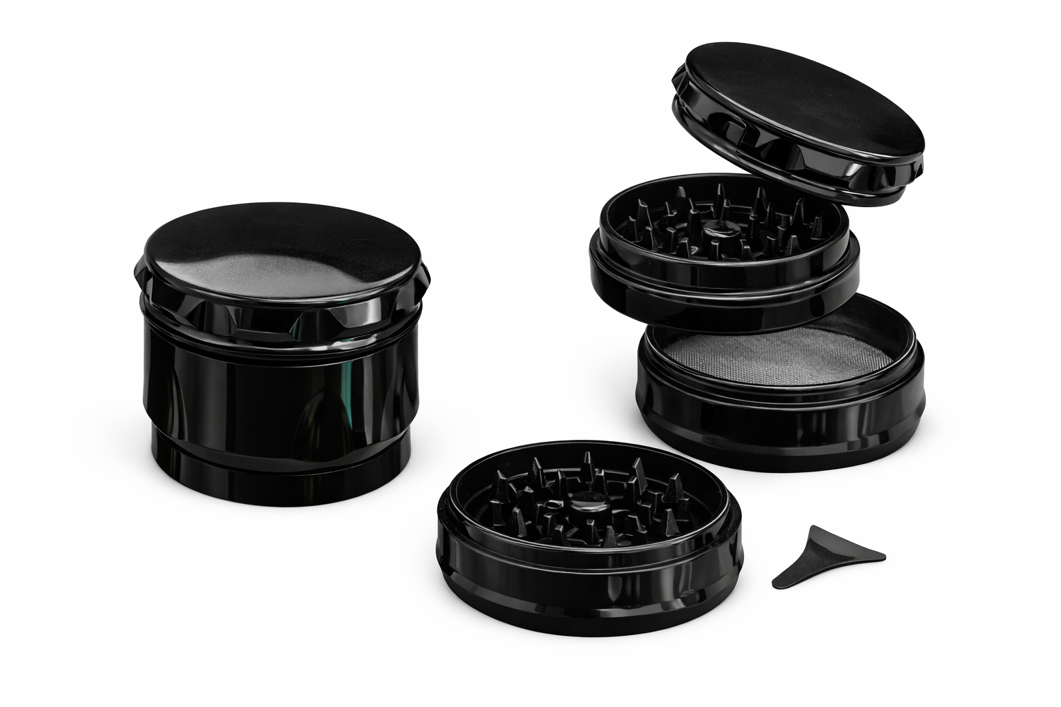 Grinder acrylique transparent 3 parties