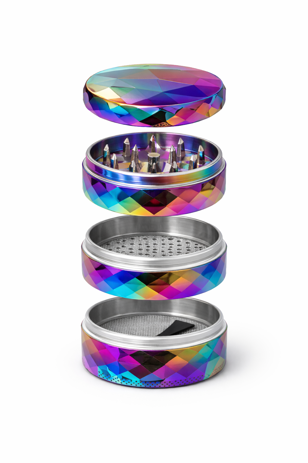 Grinder métal 4 parties – effet diamant
