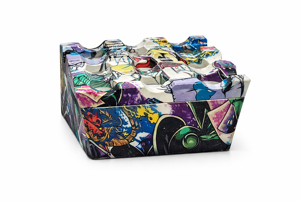 Cendrier design multicolore