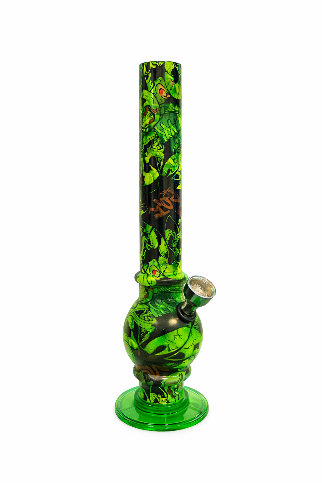 Bong acrylique Green Skull